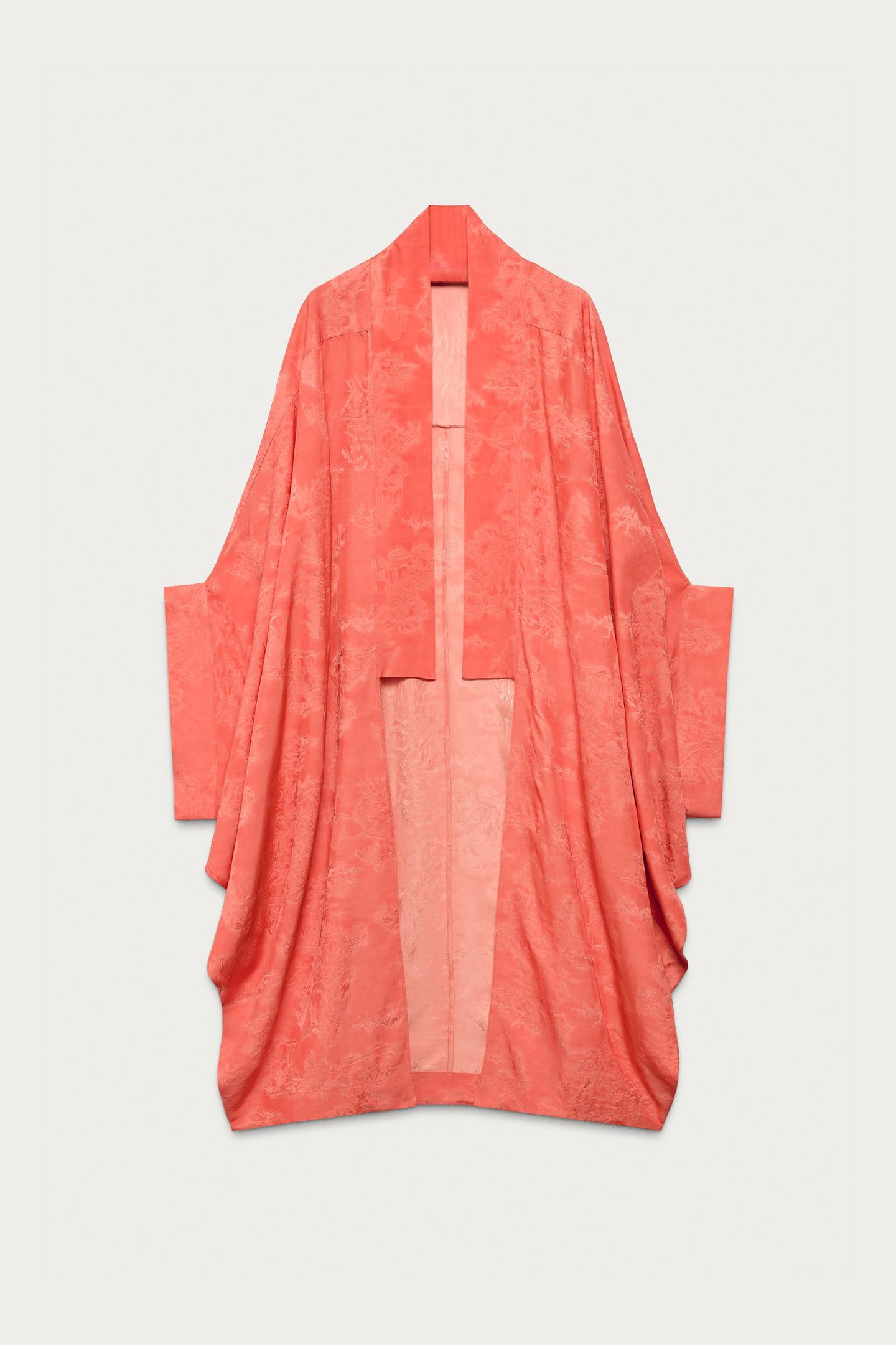 Oranger Jacquard-Kimono-Cardigan