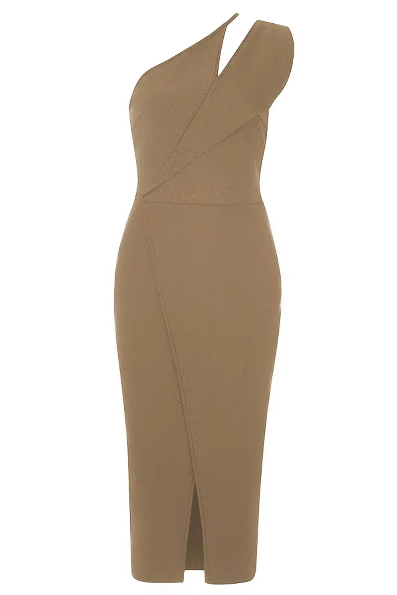 Asymmetrical Bandage Evening Dress