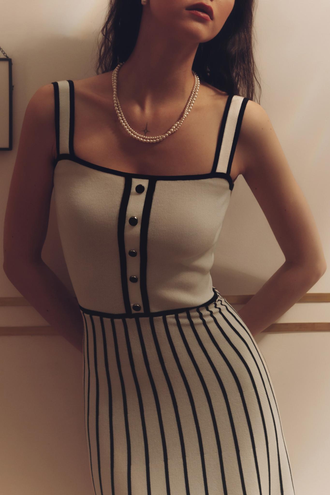 Pag Knit Cami Midi-jurk