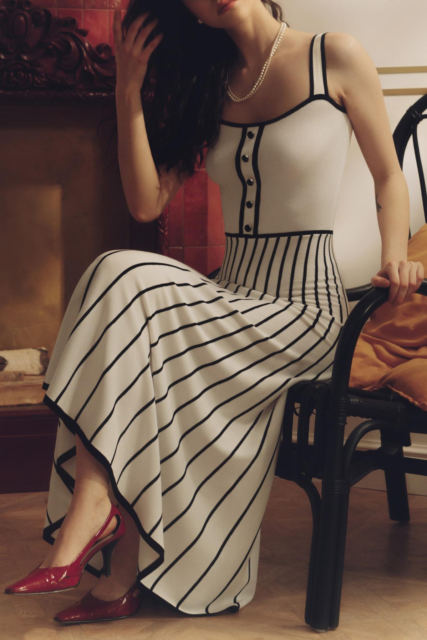 Pag Knit Cami Midi-jurk