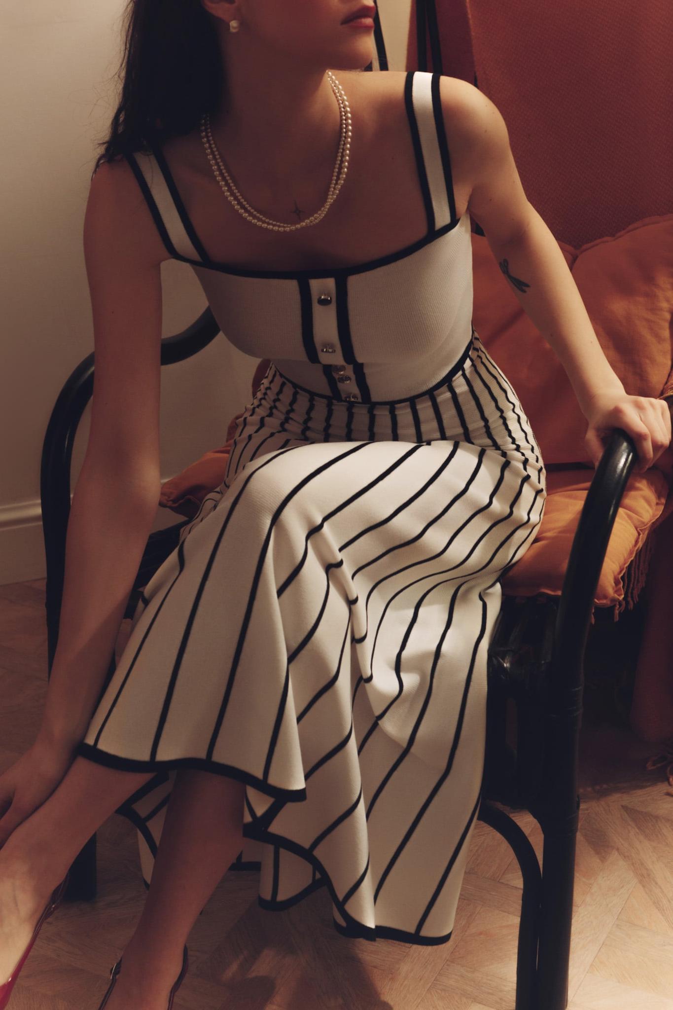 Pag Knit Cami Midi-jurk