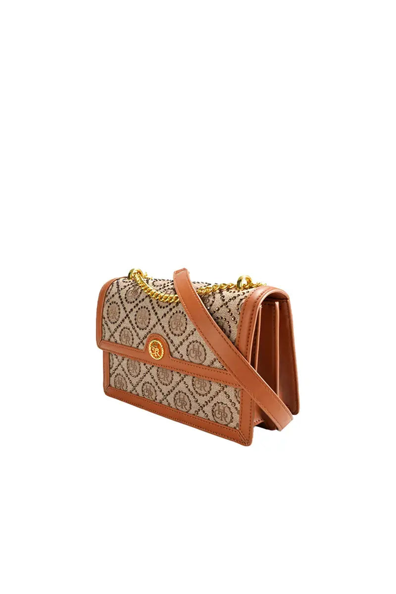 Vintage Jacquard Star Crossbody Shoulder Bag
