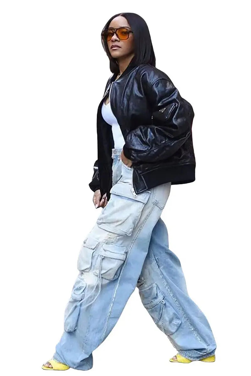 Straatstijl Cargo Denim