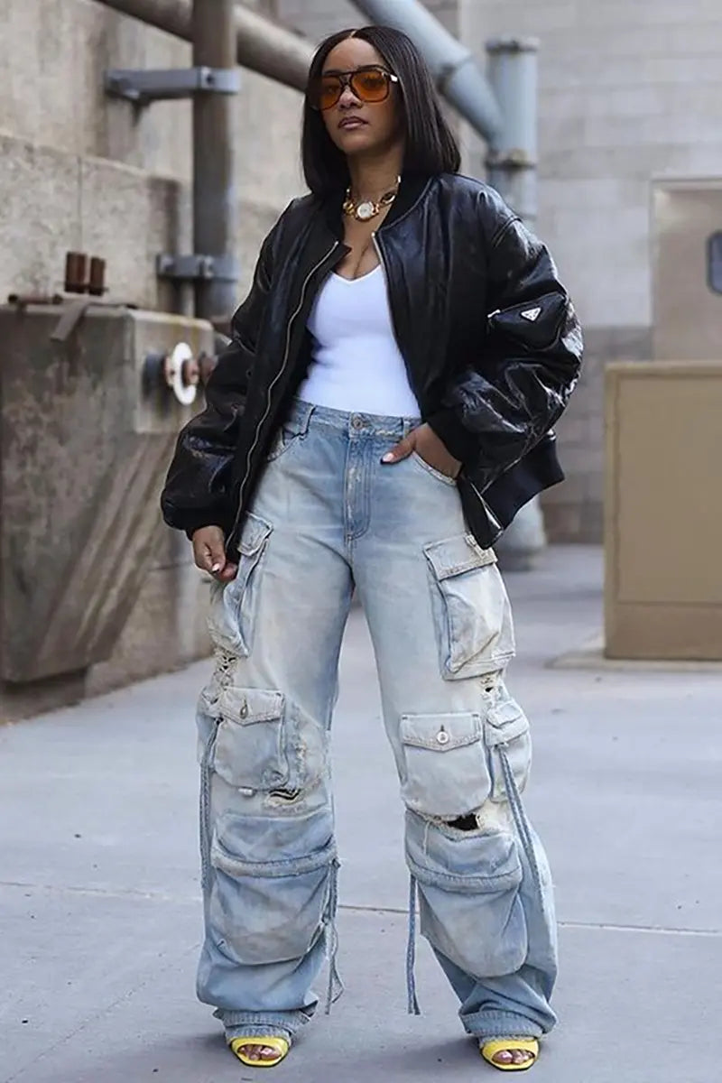 Straatstijl Cargo Denim