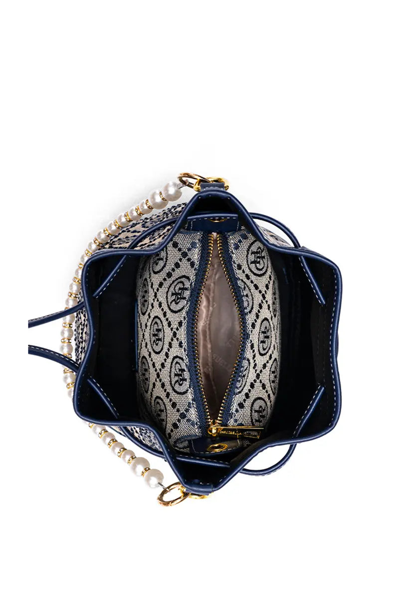Jacquard Star Crossbody Bucket Bag