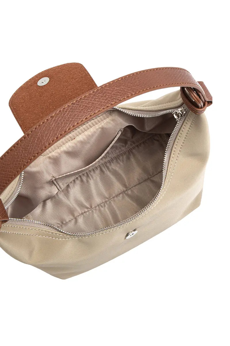 Colorblock PU Leather Dumpling Shoulder & Crossbody Bag