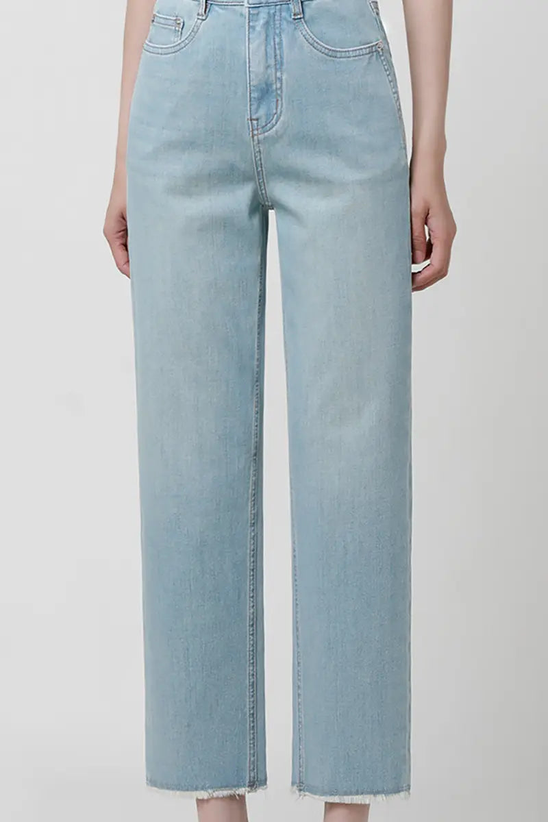 Light Blue Slim Straight Jeans