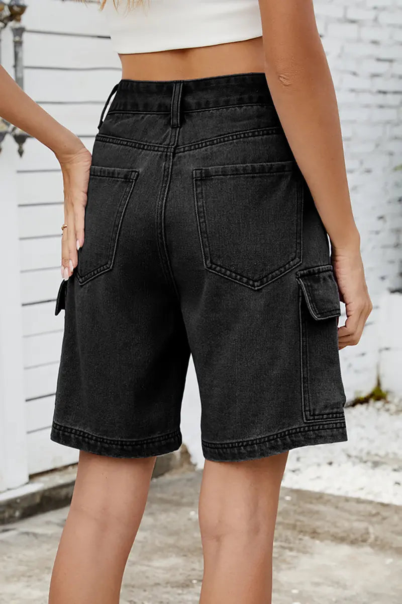 Zomerse straatstijl denim shorts