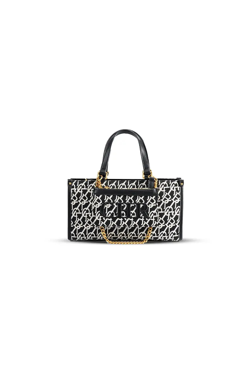 Jacquard Stitch Convertible Commuter Backpack Tote