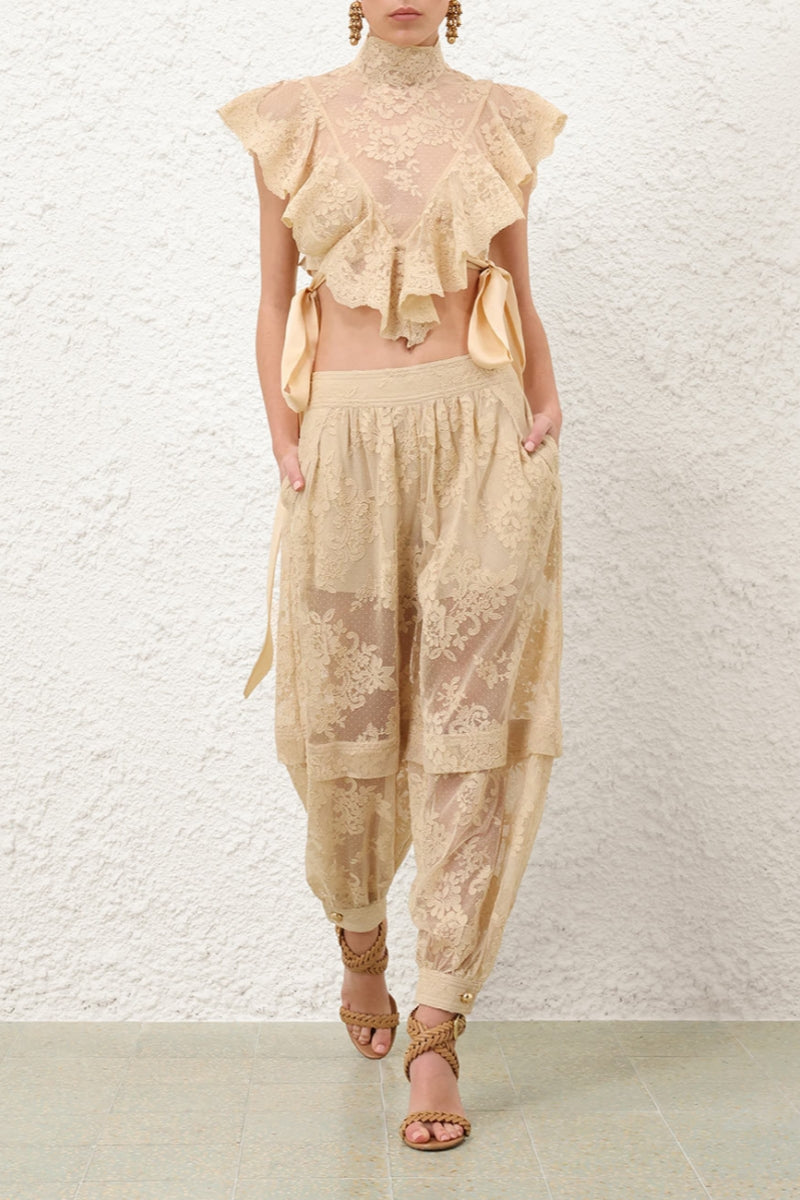 Lightness Streamer Lace Crop Top