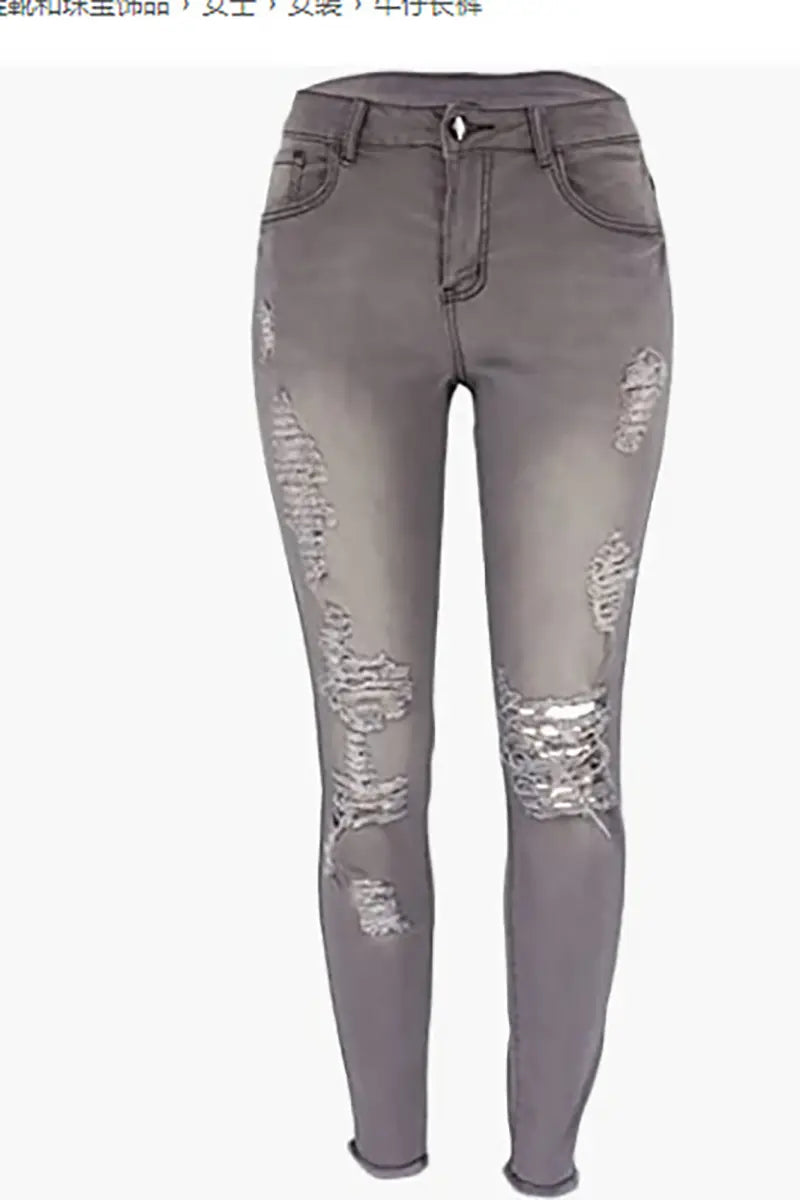 High-Waisted Stretch Skinny Jeans