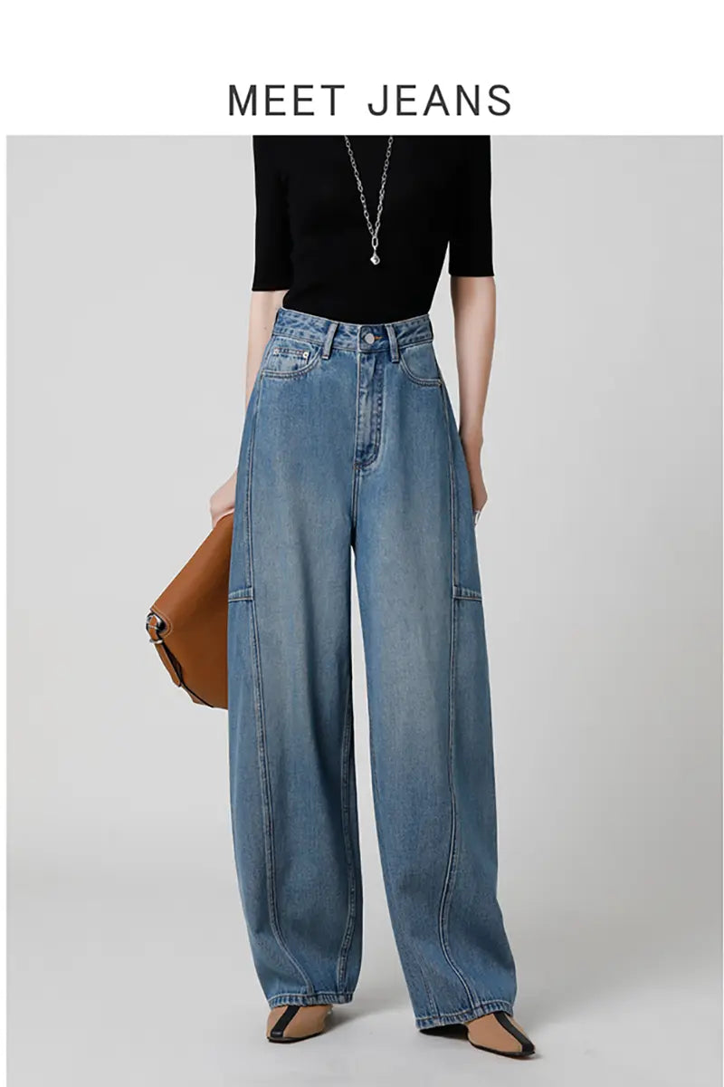 Designer High-Waist Arc Jeans