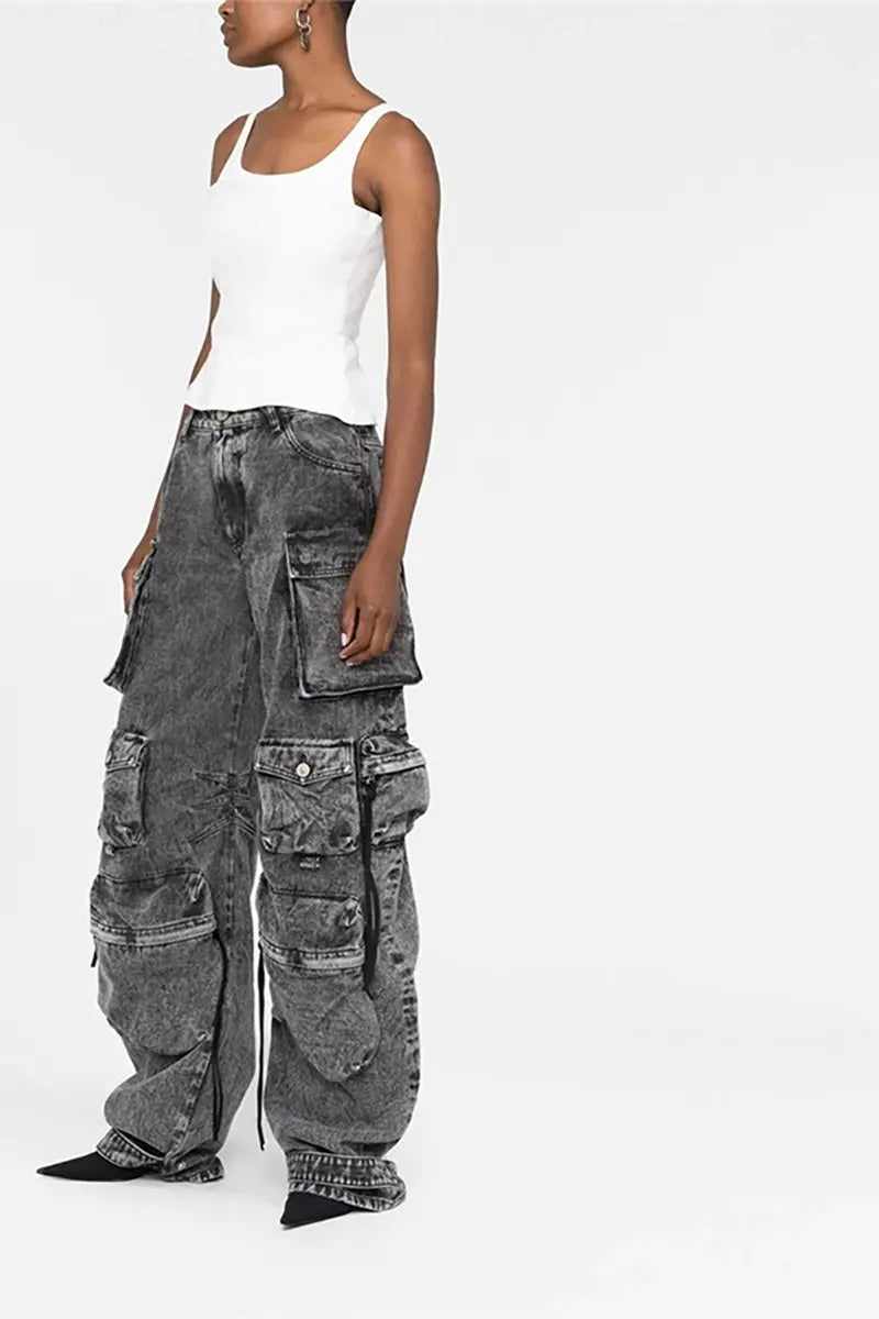 Straatstijl Cargo Denim