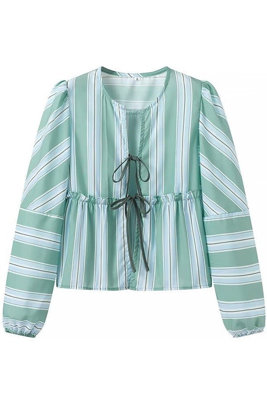 Gestreepte Shorts & Blouse