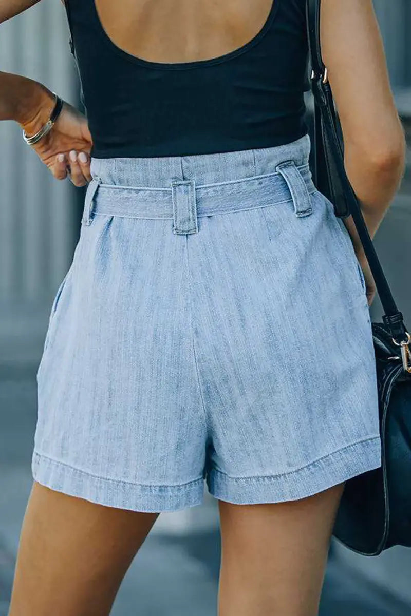 Trendy džínové šortky s vysokým pasem