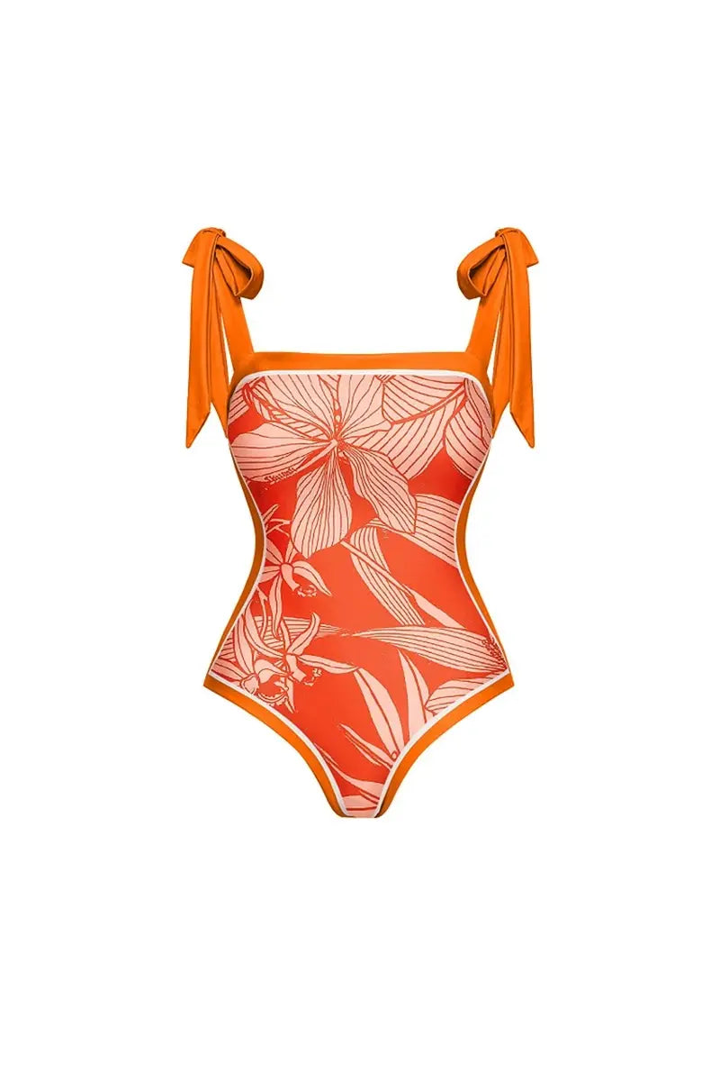 Strikband Print Eendelig Badpak Set