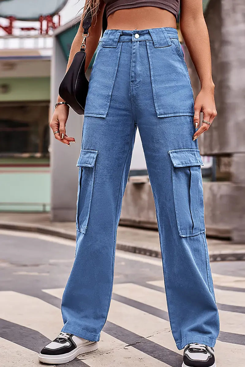 Veelzijdige jeans met meerdere zakken