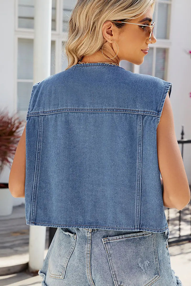 Dames Zomer Denim Vest