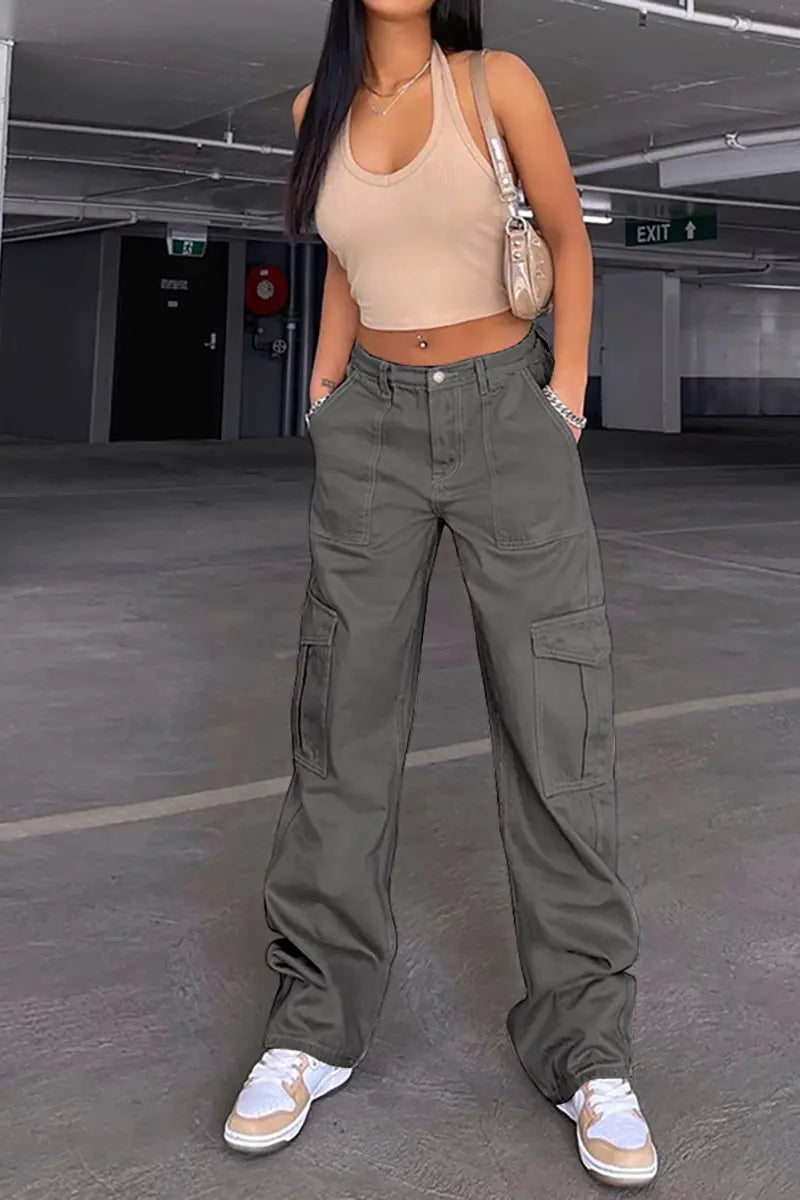 Veelzijdige elastische denim werkbroek