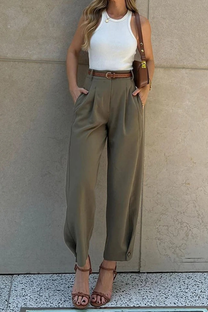 Unike malingsprut slitte avkortede denim bukser