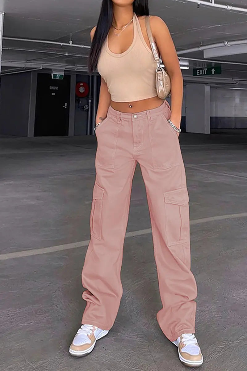 Veelzijdige elastische denim werkbroek