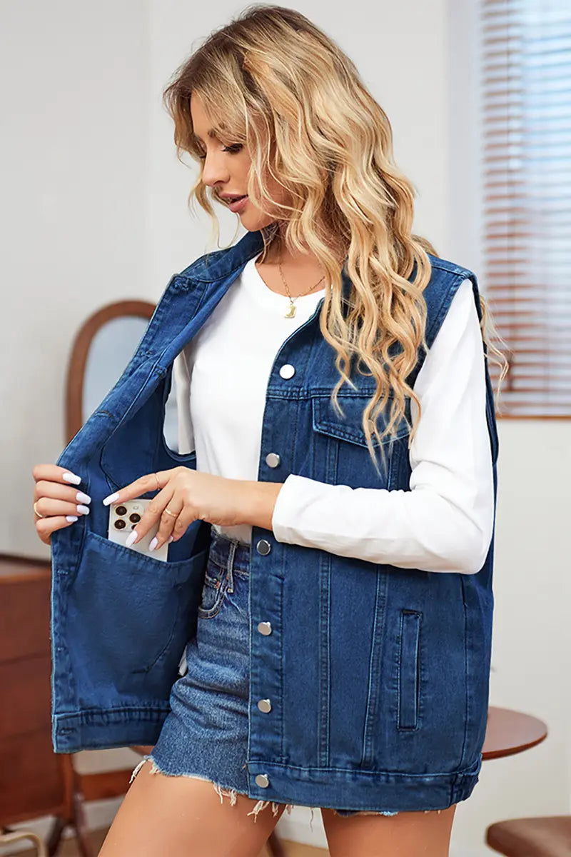 Classic Denim Vest Top