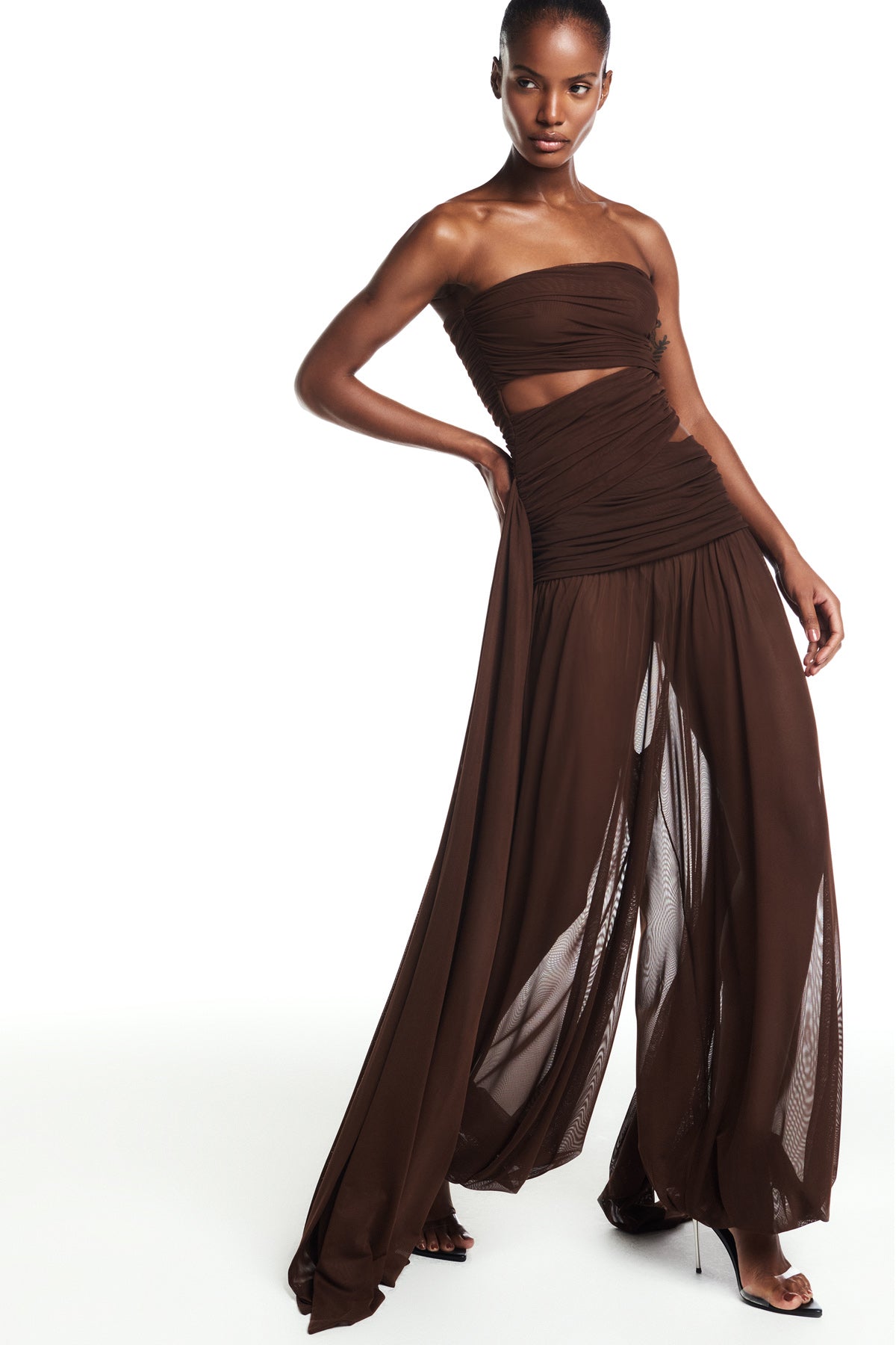 Sandswept Tulle Top & Aladdin Pants Set