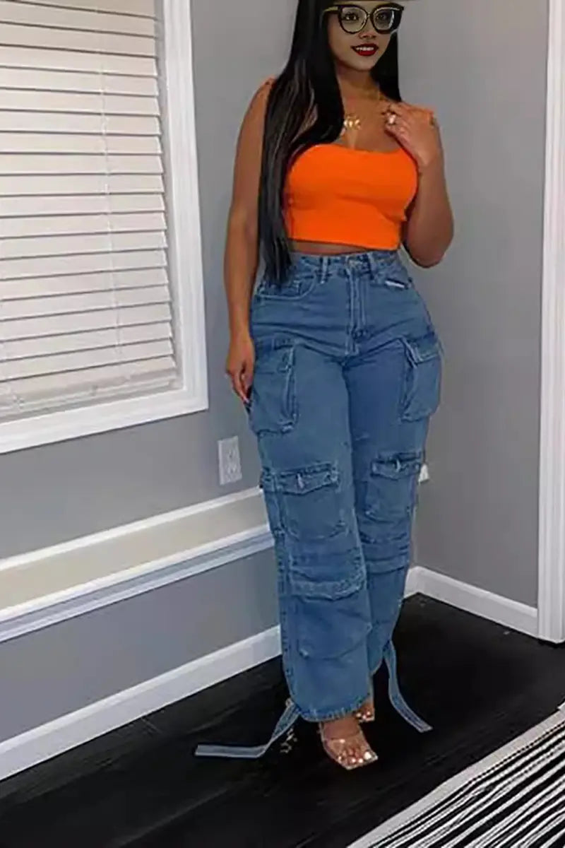 Trend Çok Cepli Denim