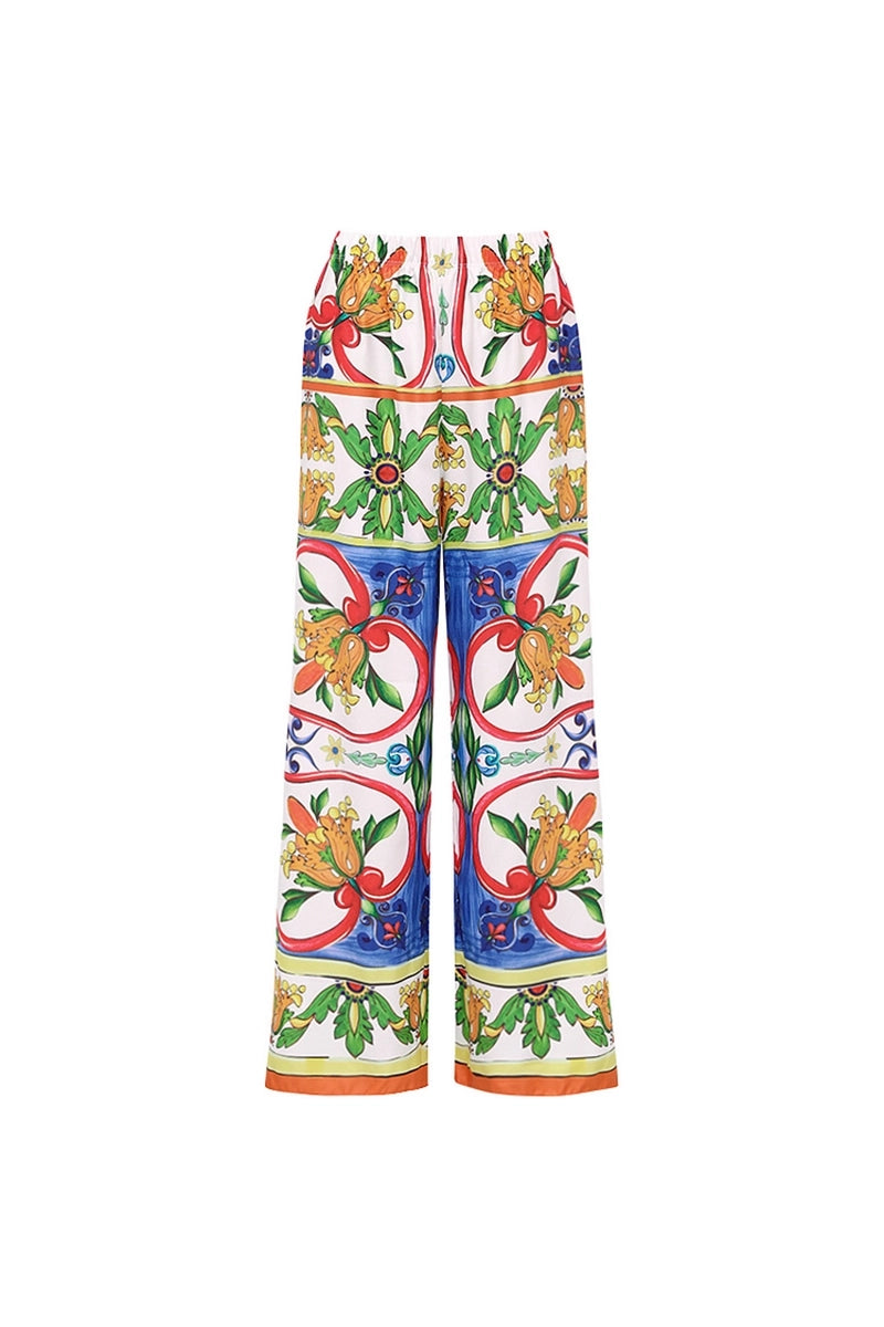 Ruffle Emaille Bloemenprint Badpak Set