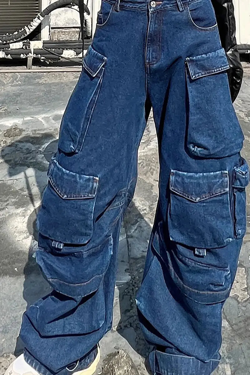 High-Waist Wide-Leg Trousers