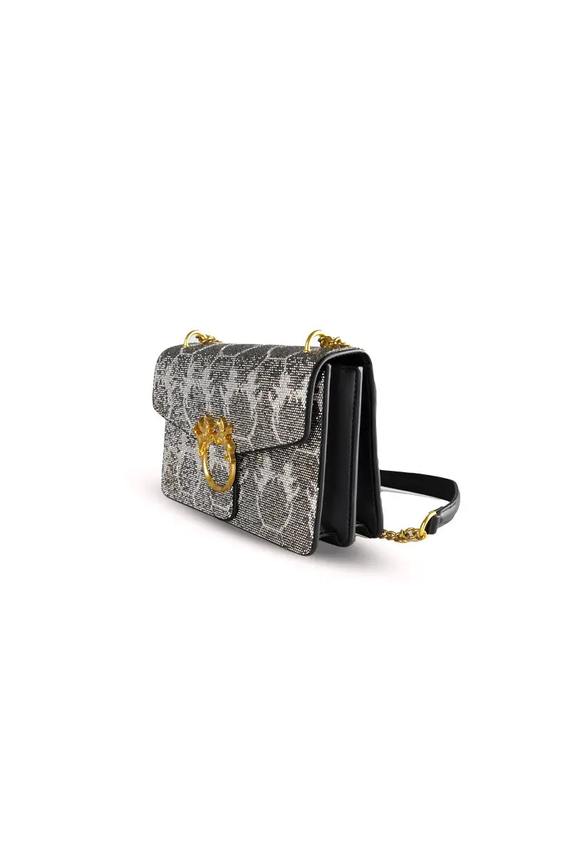 Rhinestone Vintage Style Mini Box Bag