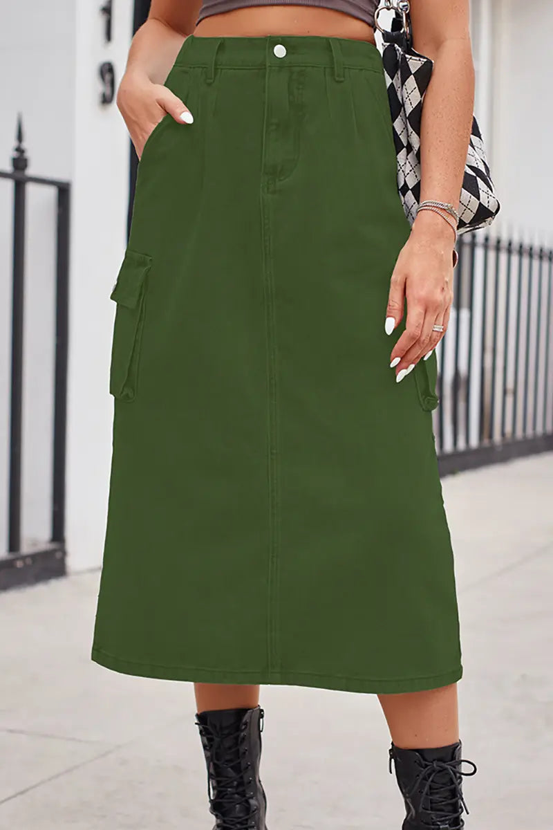 Versatile Slimming Denim Skirt