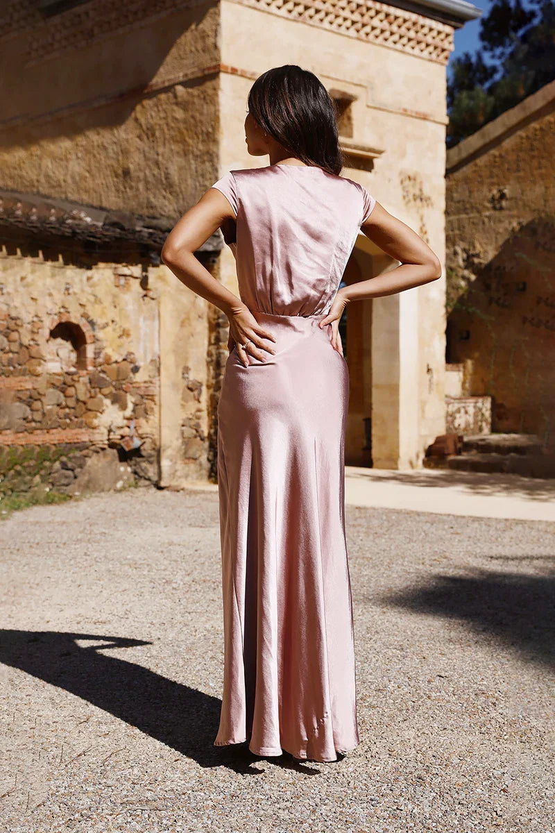 Selma Maxi Jurk - Stofroze