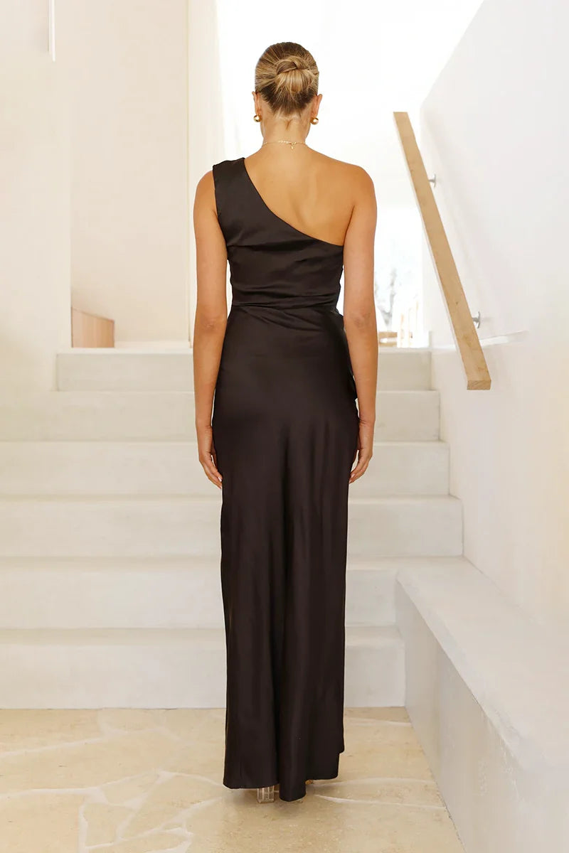 Victoria Maxi Jurk - Zwart