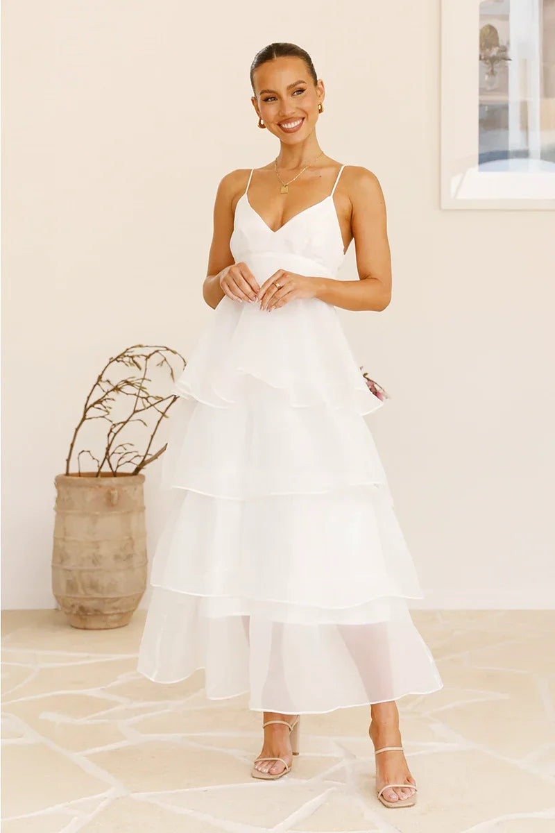 Shayla Maxi-jurk - Wit