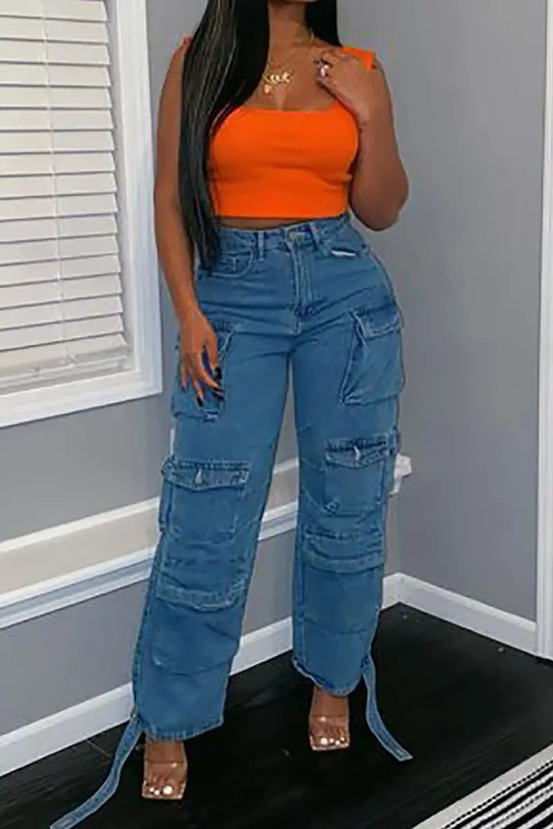 Trend Çok Cepli Denim