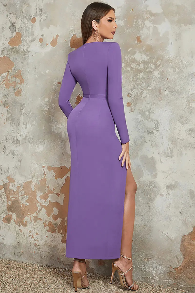 Minimalistische Sexy Zomerjurk met Lange Mouwen