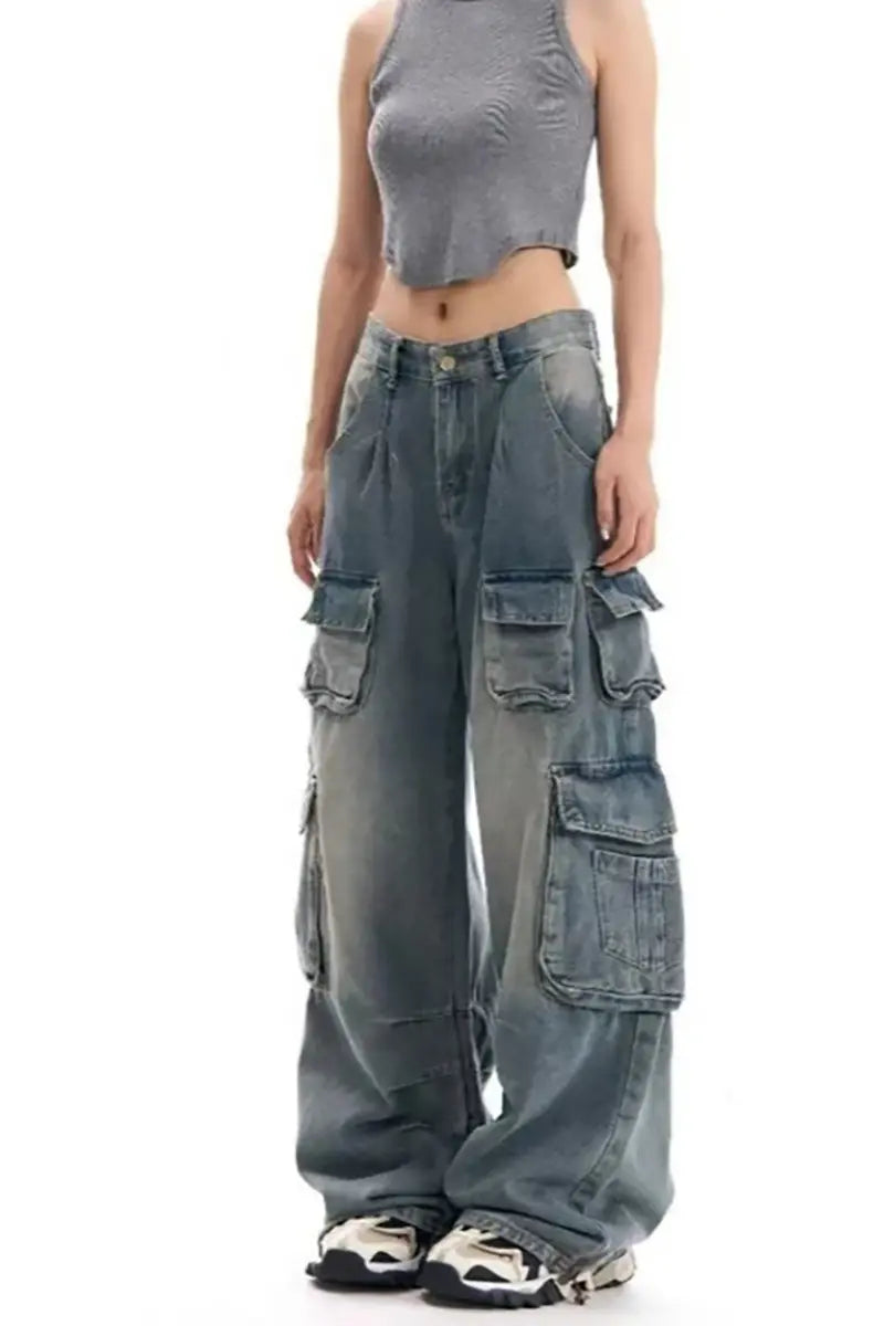Chic Vintage Denim Pants