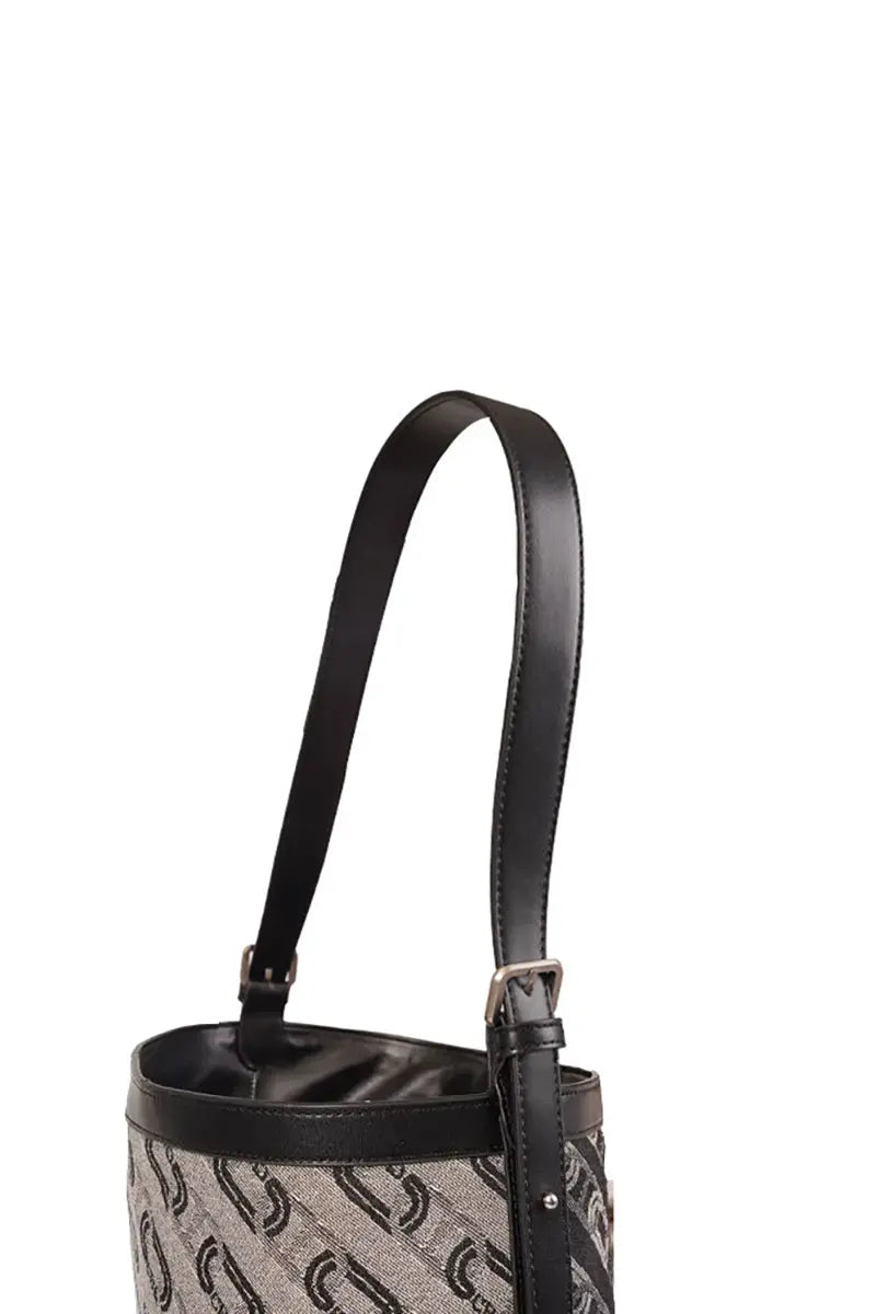 Washed Denim Commuter Crossbody Bag