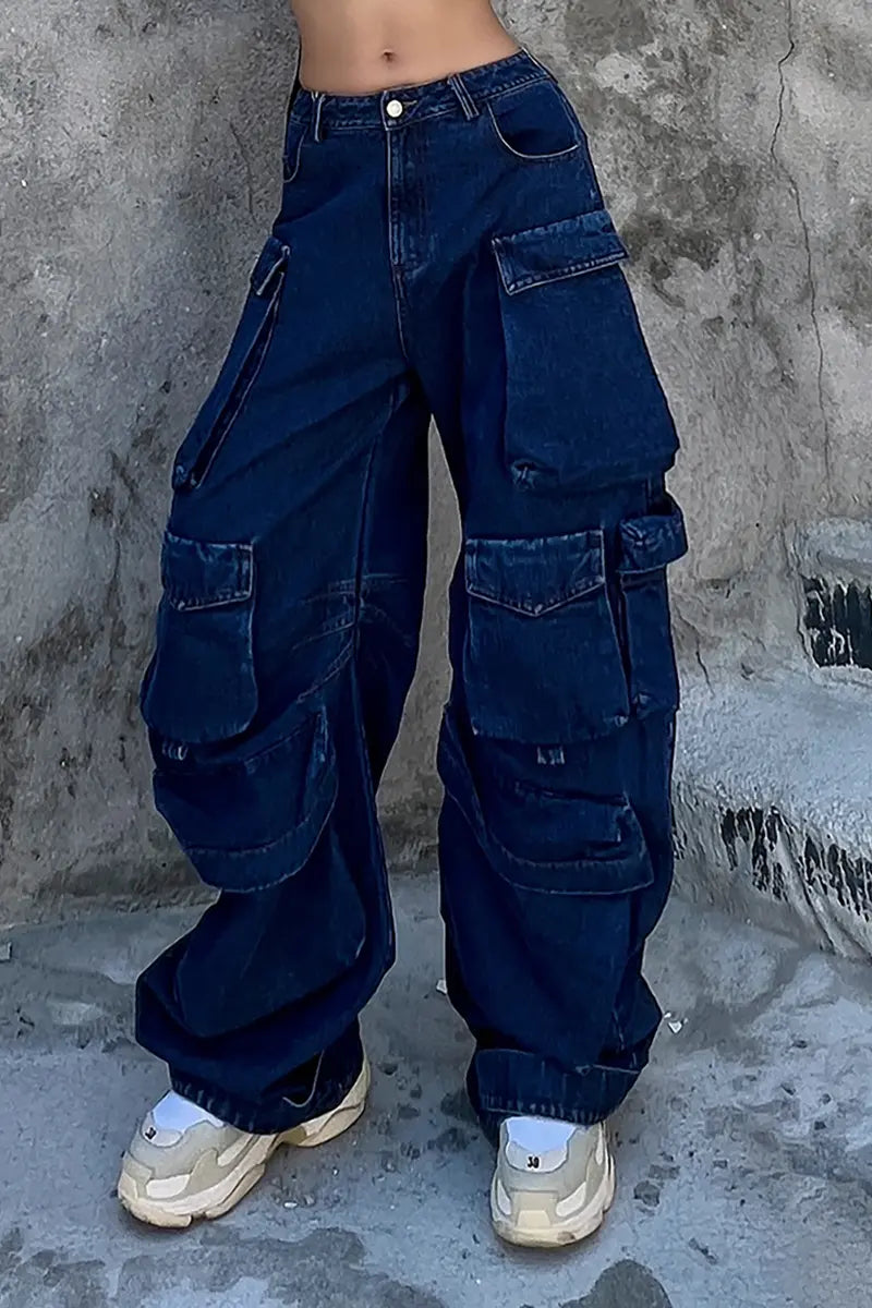 High-Waist Wide-Leg Trousers