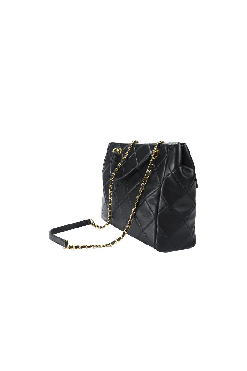Quilted Chain Crossbody Bag in Chanel-Inspired Style
