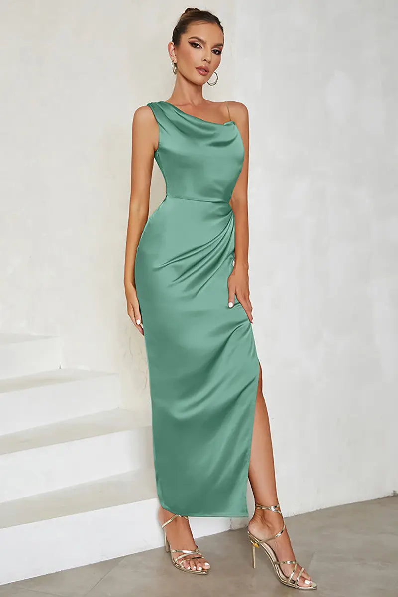 Hollow Waist Slit Bodycon Dress