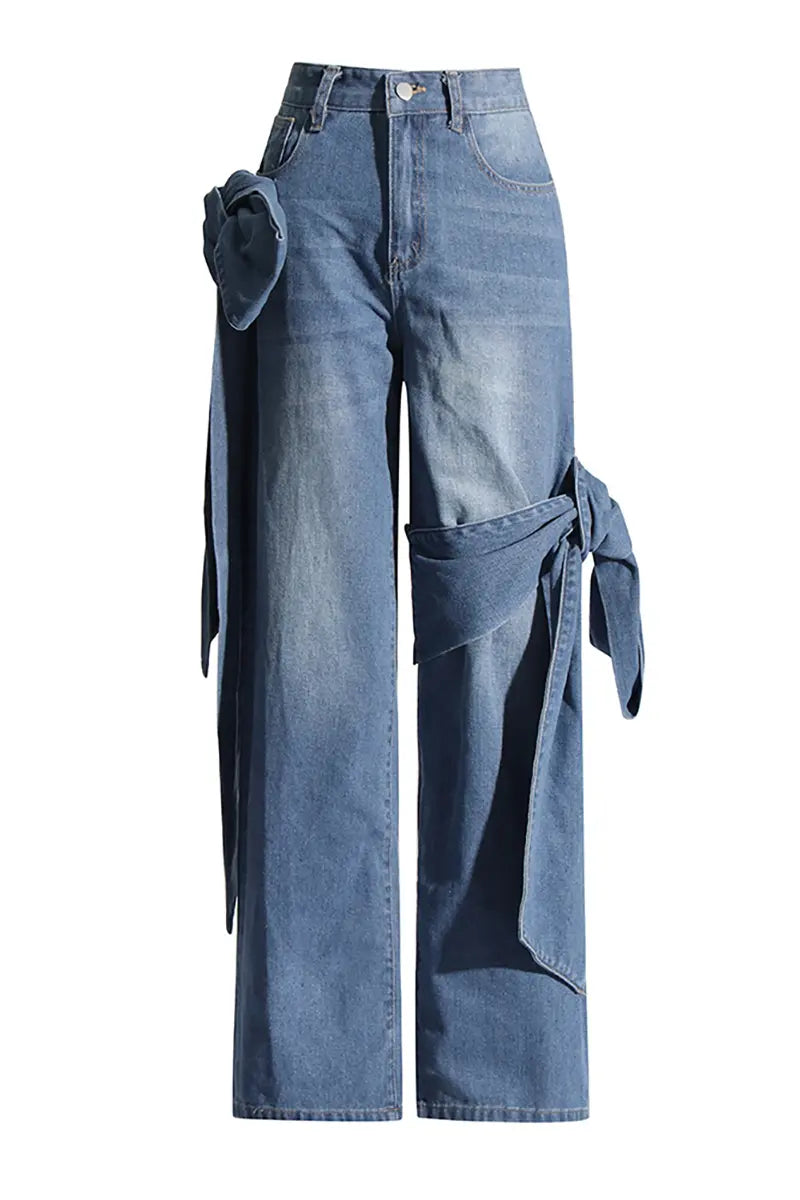 Lente Hoge Taille Denim