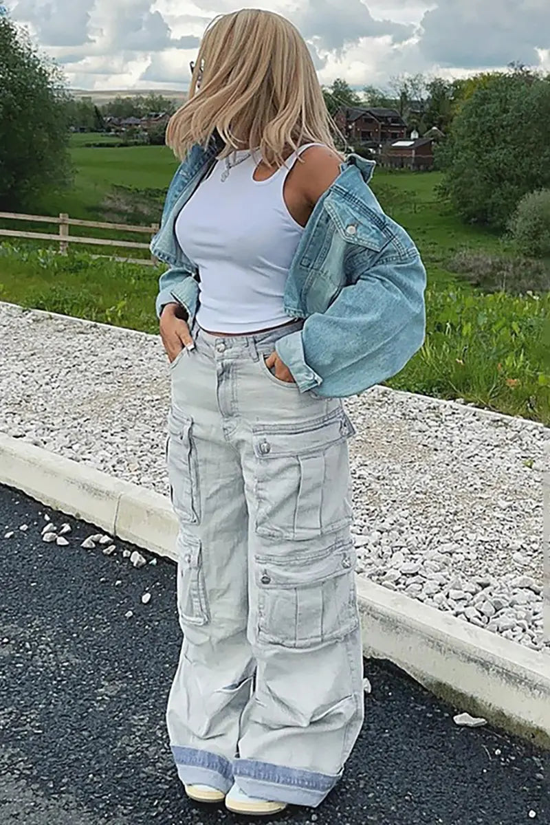 High-Waist Street Denim