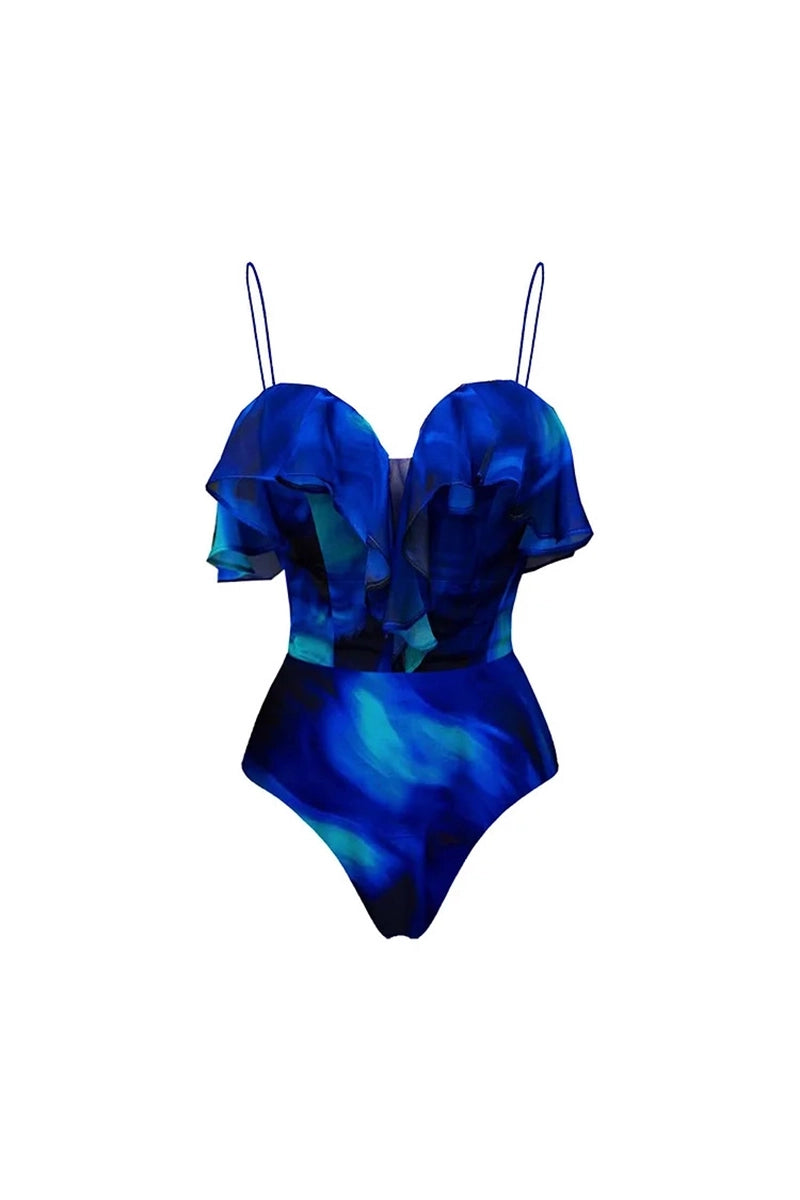 Ruffle One Piece Badpak Strandvakantie Set
