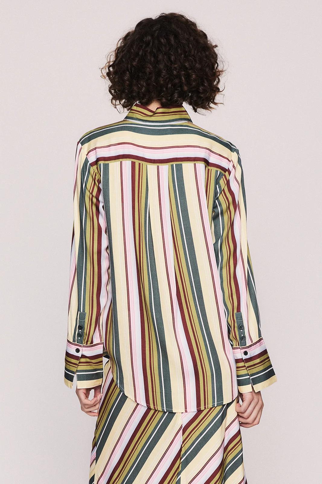 Vintage Striped Maxi Skirt Set