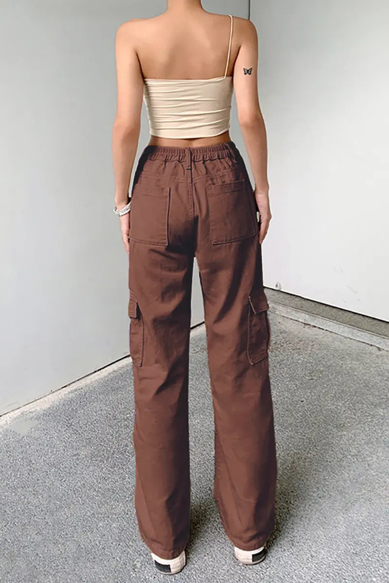 Veelzijdige elastische denim werkbroek