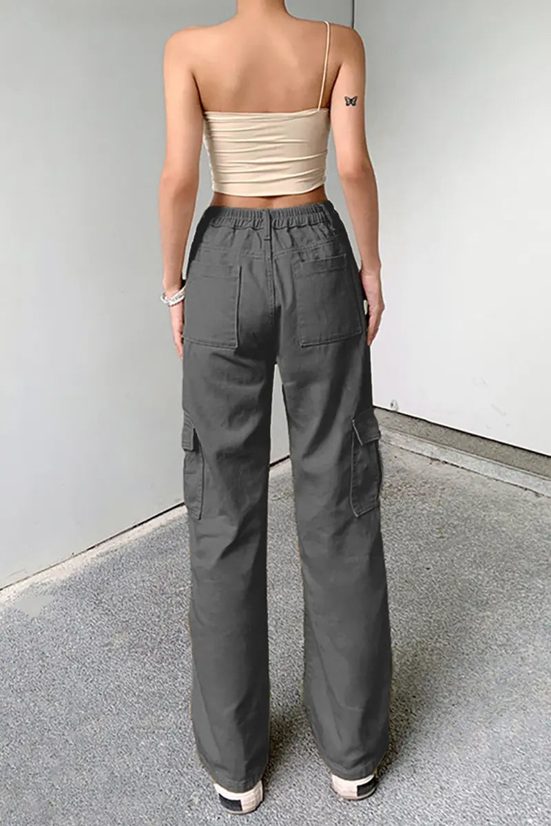Veelzijdige elastische denim werkbroek