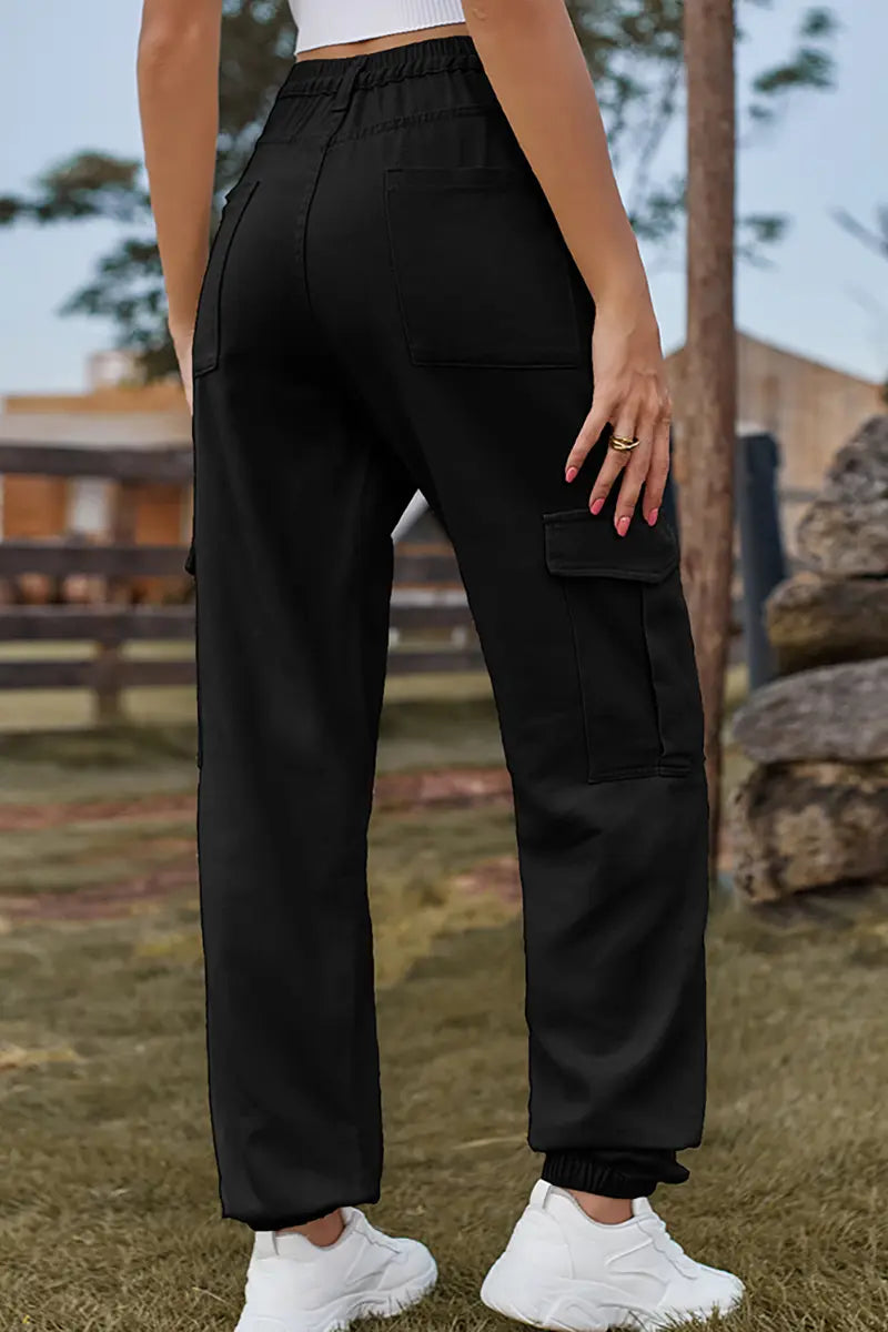 Trendy denim joggerbroek met elastische taille