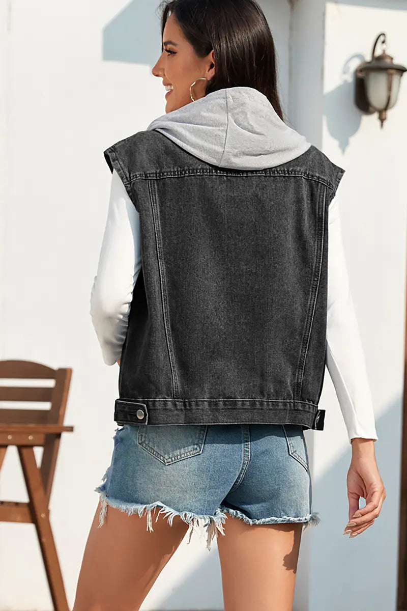 Gewassen Klassiek Denim Vest